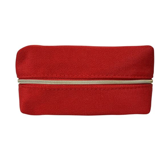 Dior Beauty CD Logo Berry Red Makeup Bag Zip Pouch - Picture 7 of 8